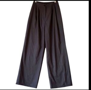Commense Wide Leg High-Rise Pants in Black